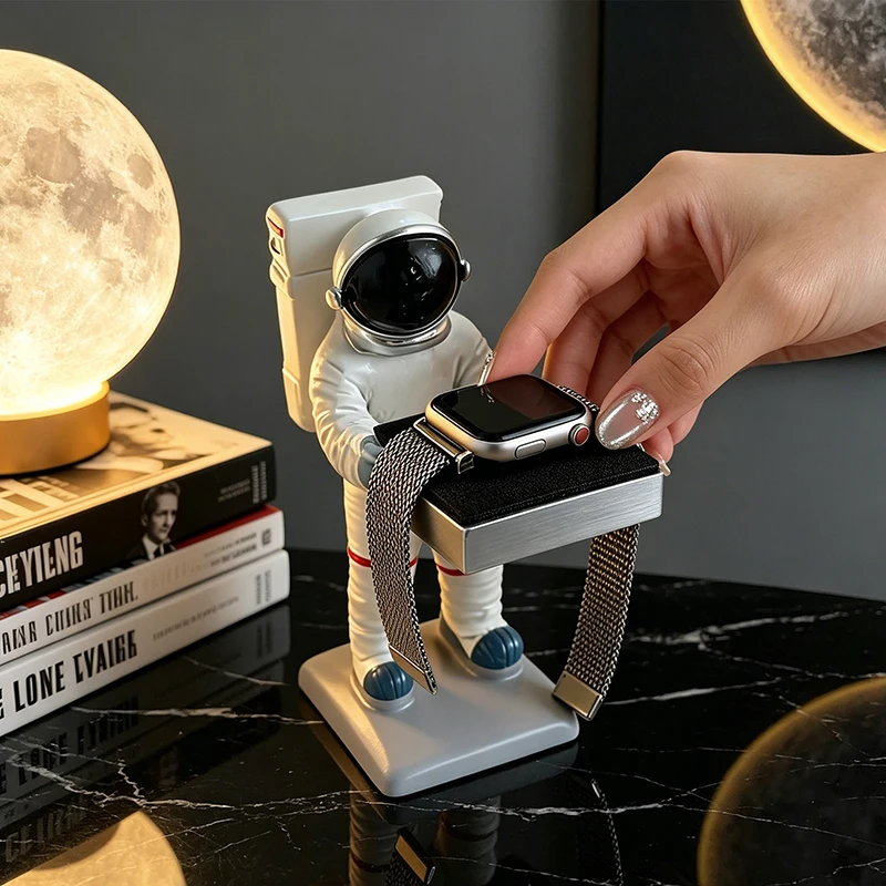 Desk Setup Home Office - Creative Astronaut Resin Watch Stand Spaceman