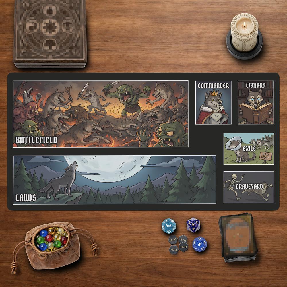 Zelda Desk Setup - Werewolf Tribe MTG&TCG Tabletop Game Mat