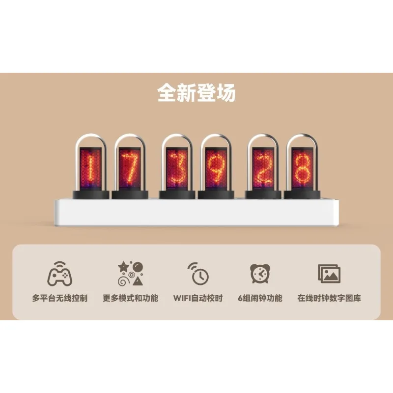 Smart Nixie Tube Alarm Clock W - огляд і ціна Desk Setup Youtube
