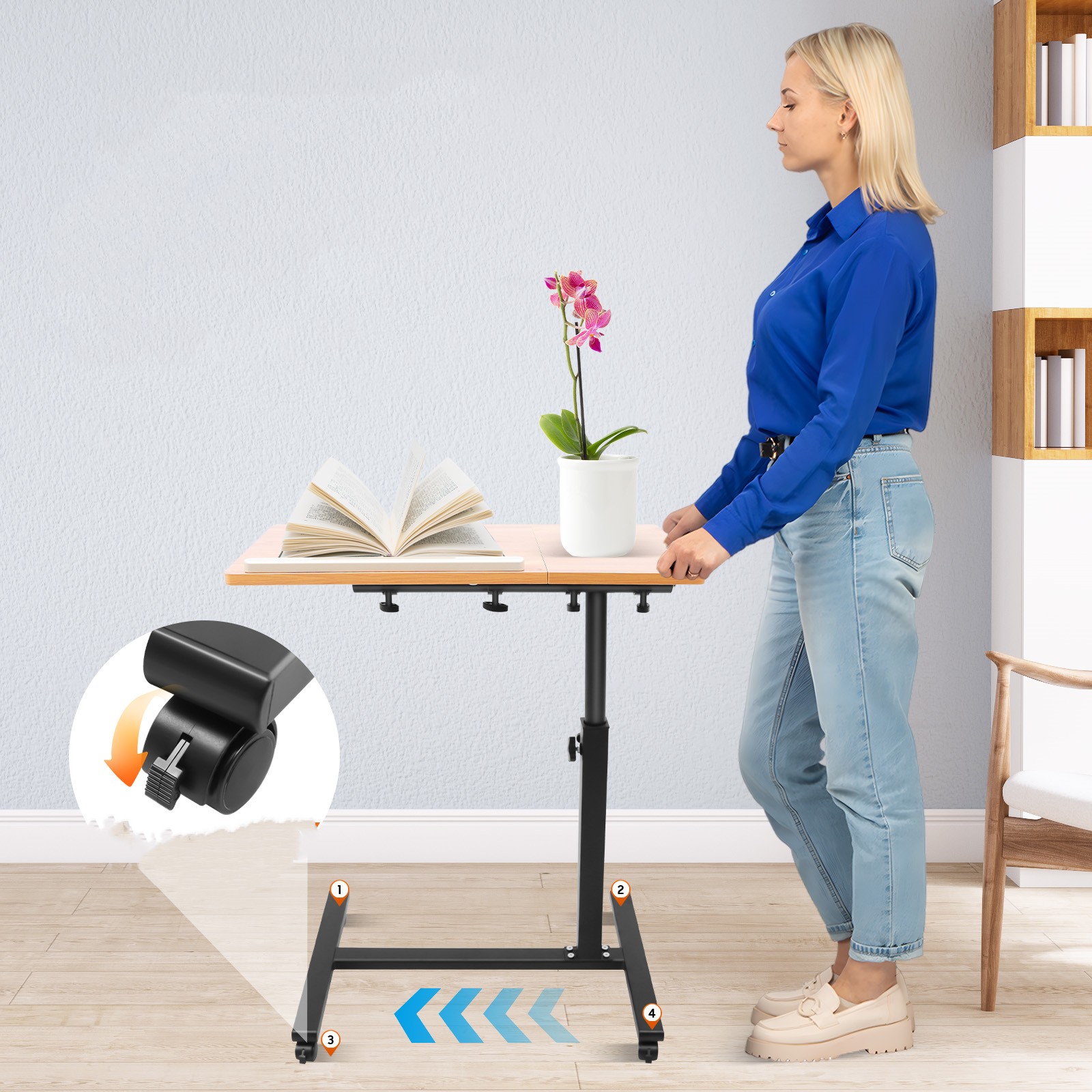 Mobile Laptop Table Adjustable - огляд і ціна Desk Setup Ideas