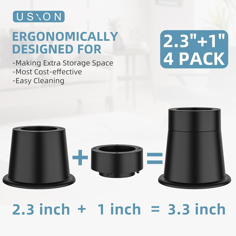 4Pcs Heavy Duty Furniture Rise - огляд і ціна Desk Setup Riser