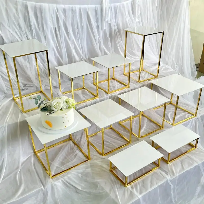 12-20 PCS Luxury Gold Frame Wh - огляд і ціна Desk Setup Riser