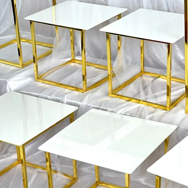 12-20 PCS Luxury Gold Frame Wh - огляд і ціна Desk Setup Riser
