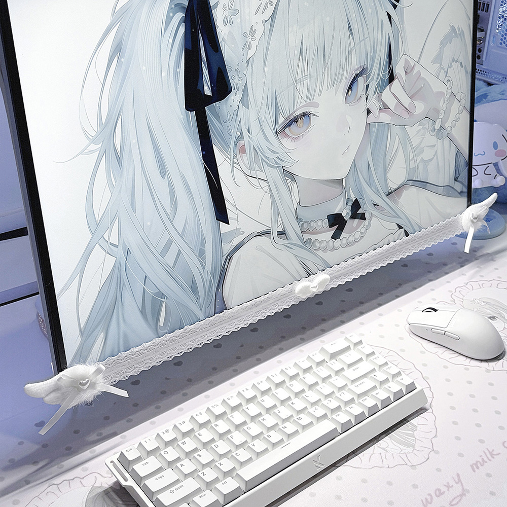 New Screen Decor White Lace Mo - огляд і ціна Desk Setup Home Office