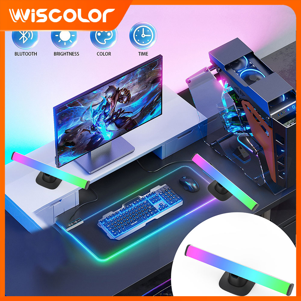 RGB LED Lights Bar Bluetooth S - огляд і ціна Desk Setup Youtube