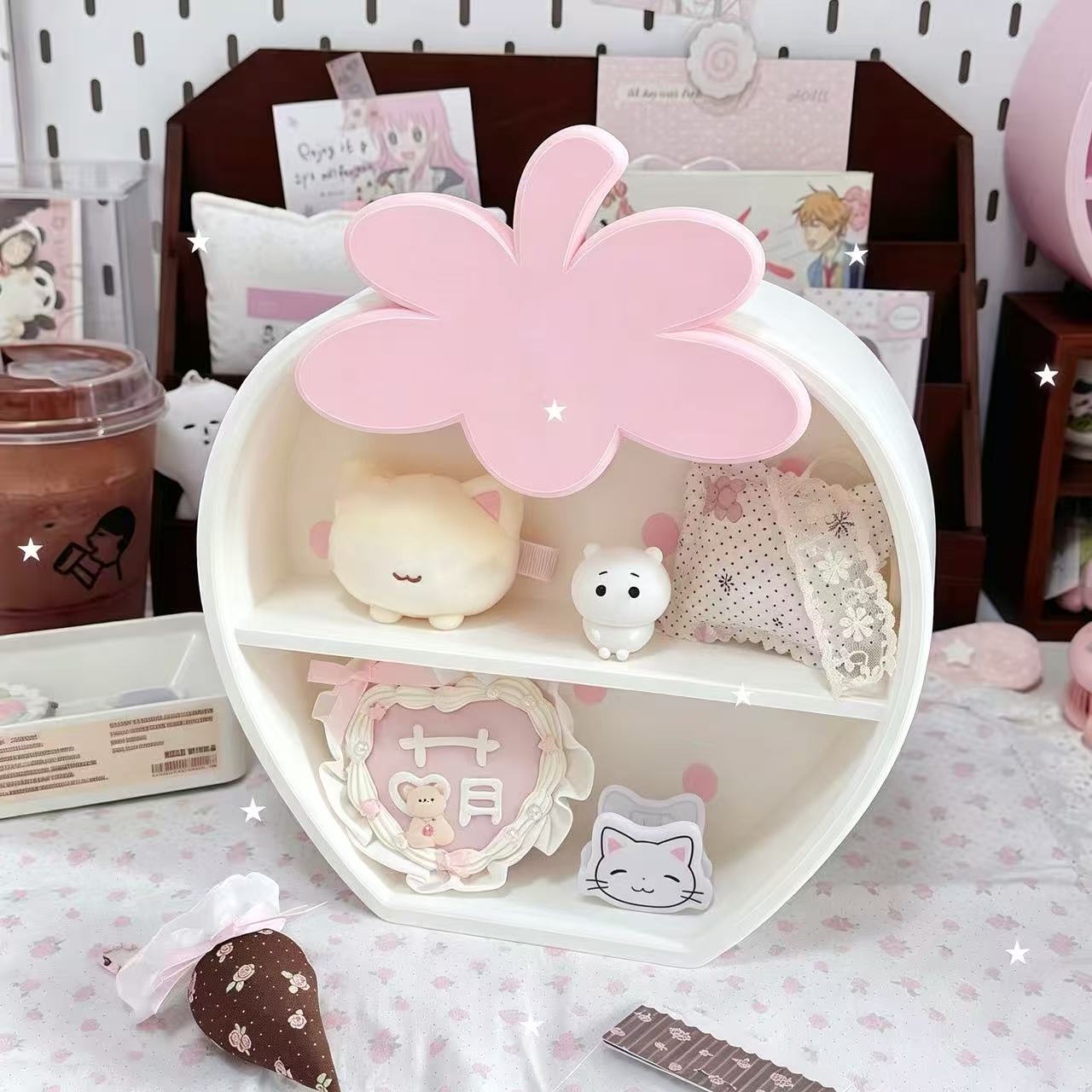 Cute Strawberry 3D Printed Dol - огляд і ціна Desk Setup Girly