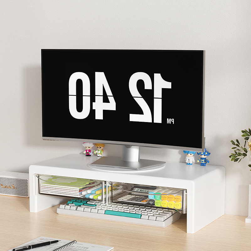 2-Tier Monitor Stand, Plastic  - огляд і ціна Desk Setup Riser