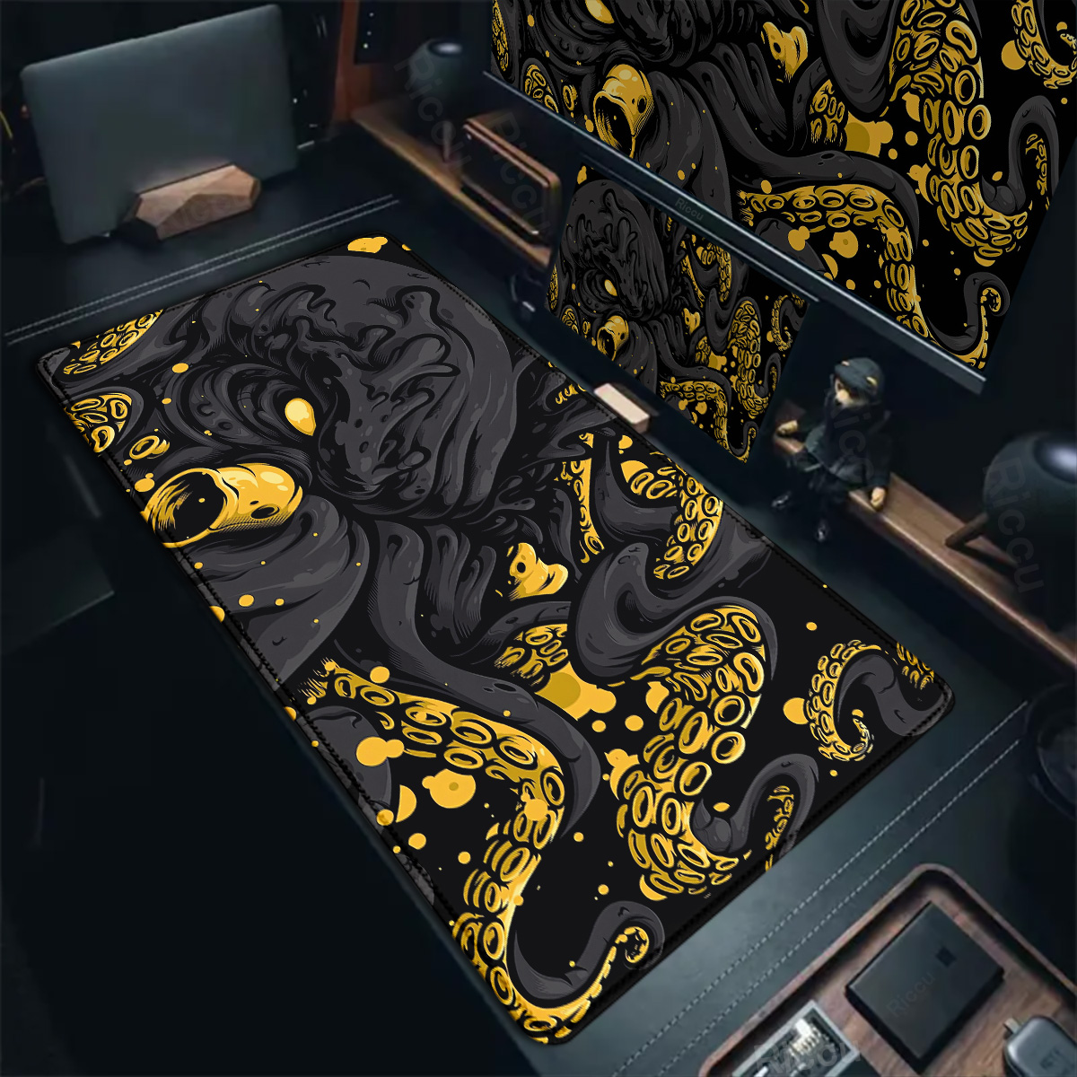 Octopus Monster Mouse Pad Larg - огляд і ціна Zelda Desk Setup