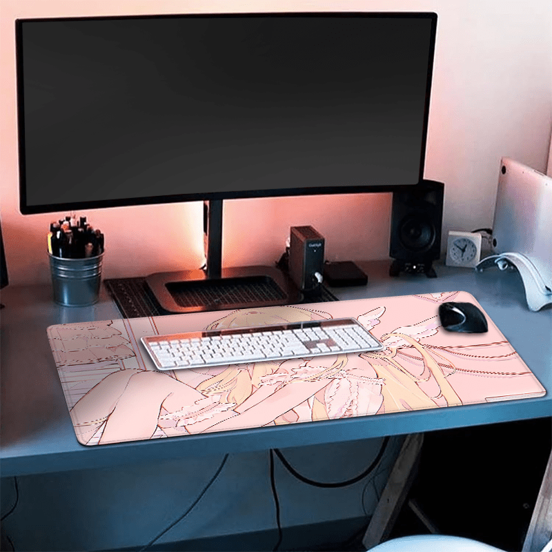 Kawaii Cute Angel Girl Mouse P - огляд і ціна Desk Setup In Office