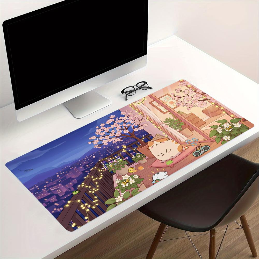 Cozy Anime Street Extended Gam - огляд і ціна Desk Setup Anime