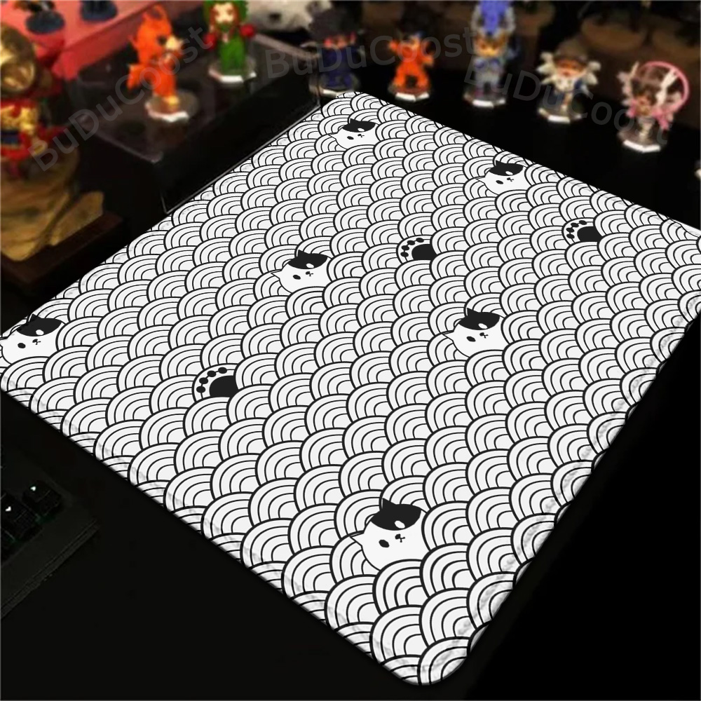 18x22cm Small Rug Black Cat Cl - огляд і ціна Desk Setup Pink