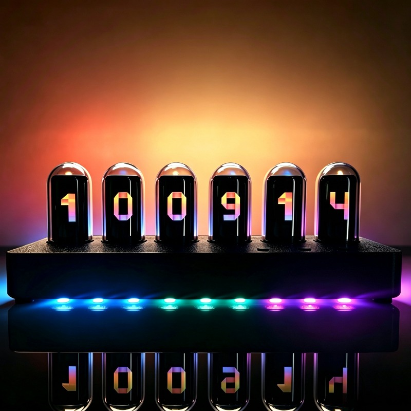 IPS‑Simulated Nixie Tube Clock - огляд і ціна Desk Setup Youtube