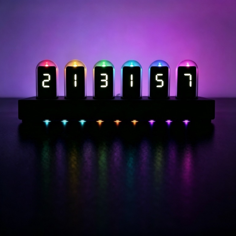 IPS‑Simulated Nixie Tube Clock - огляд і ціна Desk Setup Youtube