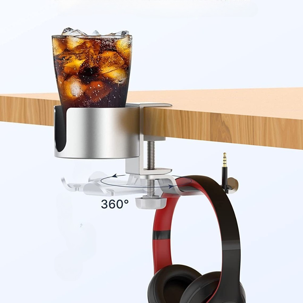 Premium Rotating Cup Holder Al - огляд і ціна Desk Setup In Office