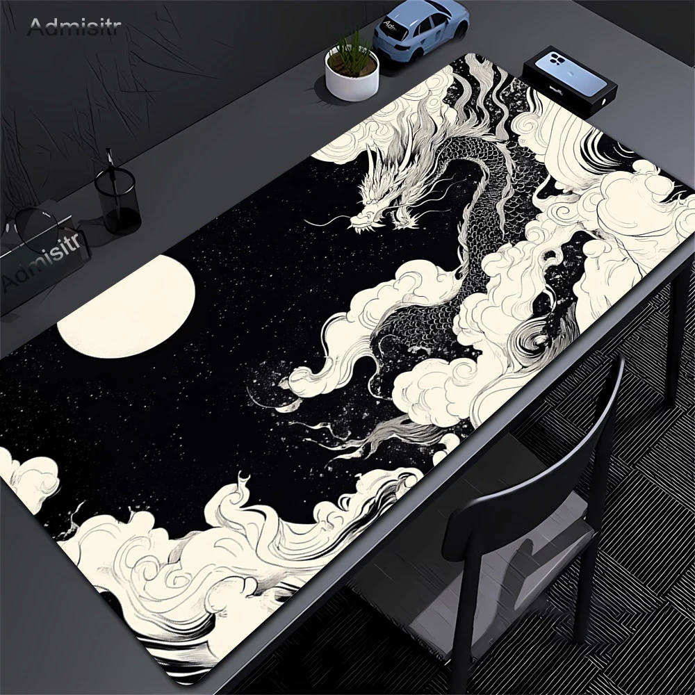 XXL Black and White Dragon Ani - огляд і ціна Zelda Desk Setup
