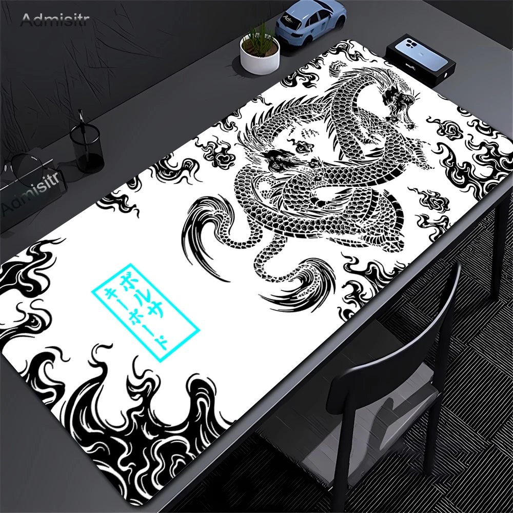 XXL Black and White Dragon Ani - огляд і ціна Zelda Desk Setup