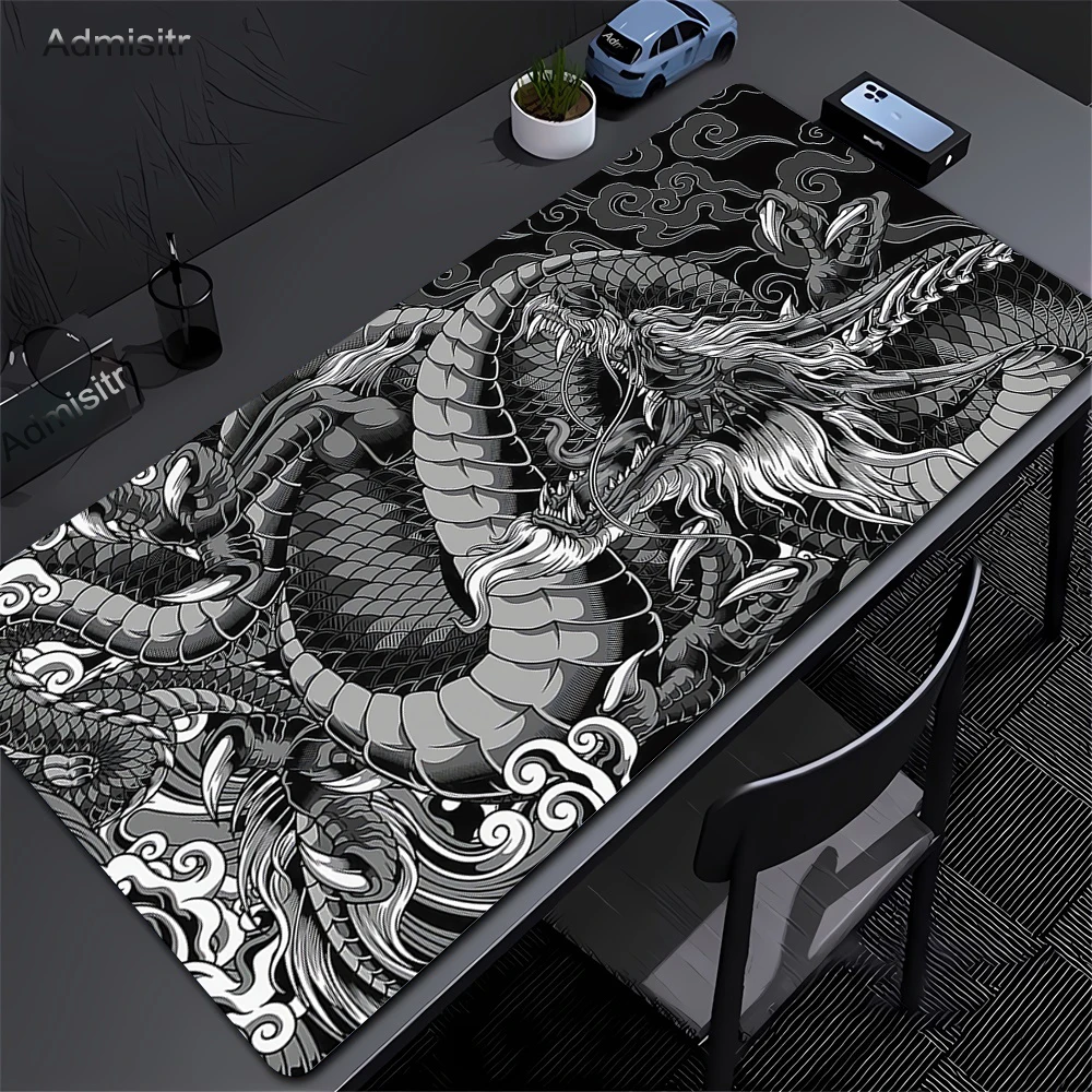 XXL Black and White Dragon Ani - огляд і ціна Zelda Desk Setup