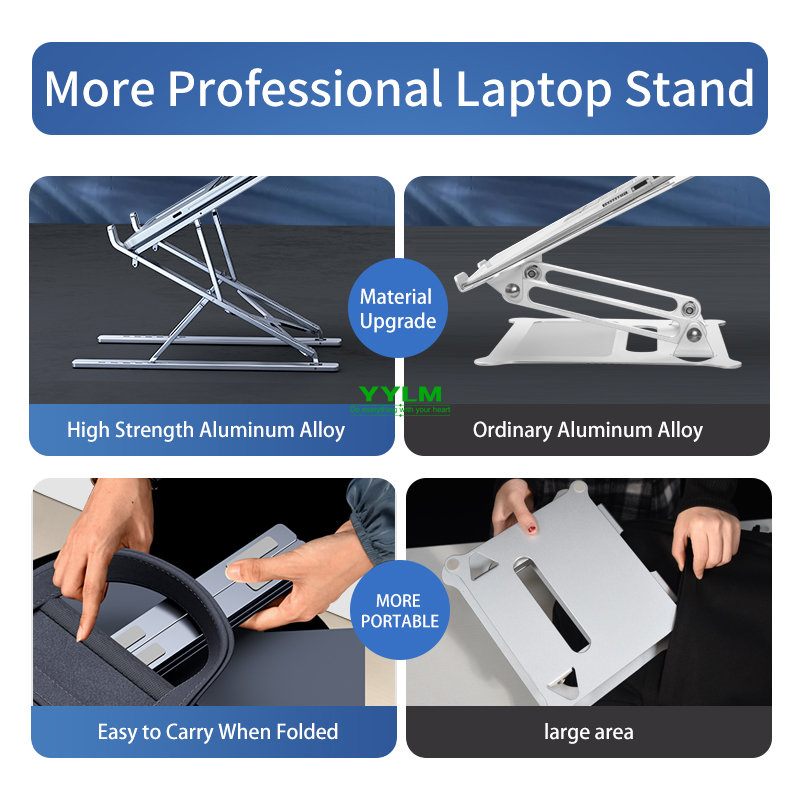 YYLM NEW N8 Adjustable Laptop  - огляд і ціна Desk Setup Pink