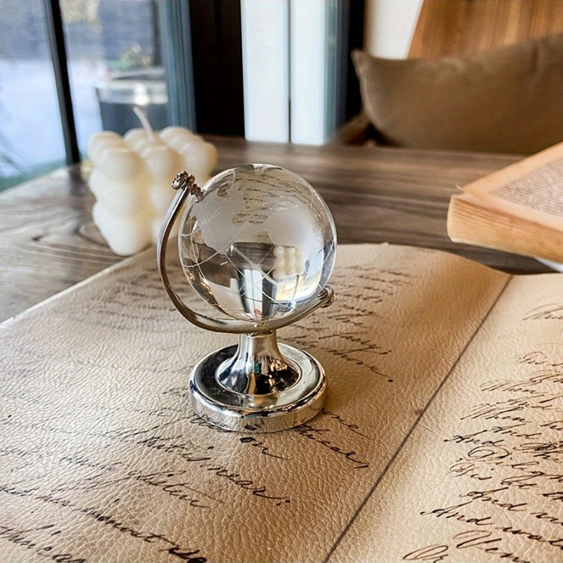 1pc Mini Crystal Globe Decor C - огляд і ціна Desk Setup Home Office
