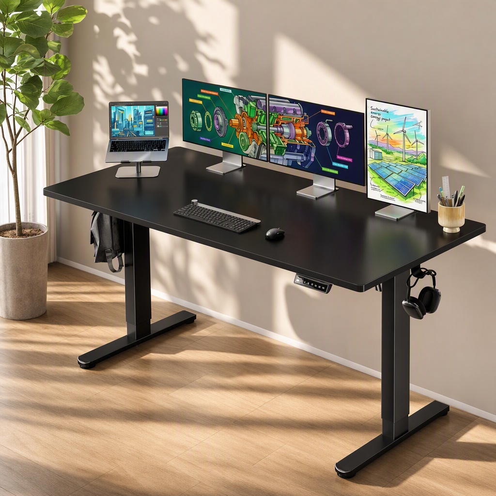 Electric Standing Desk, Whole  - огляд і ціна Desk Setup Height