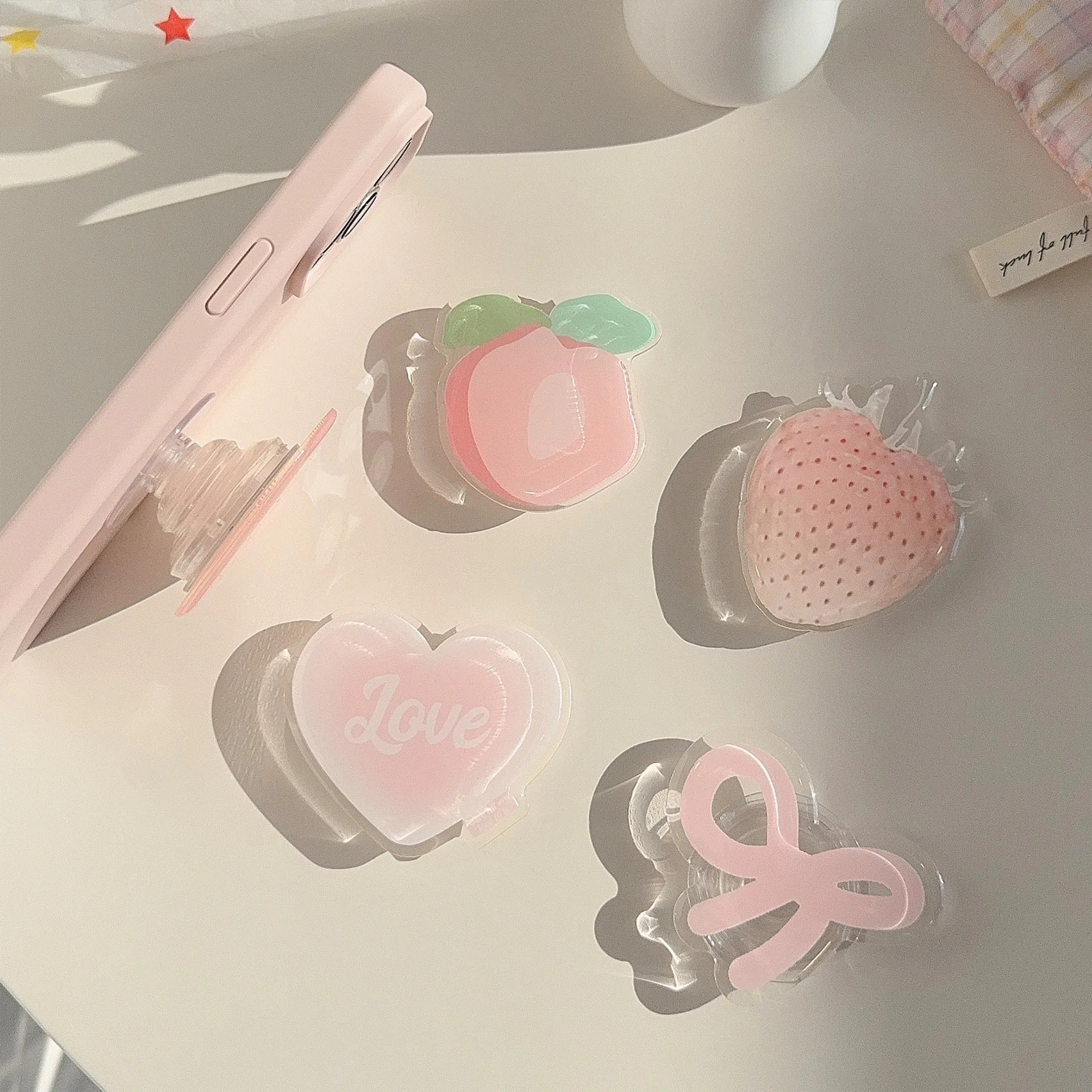 Ins Korea Girly Phone Stand Cu - огляд і ціна Desk Setup Apple