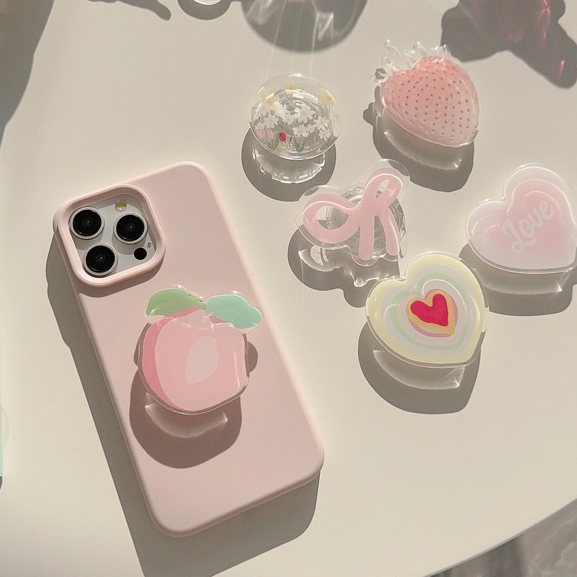 Ins Korea Girly Phone Stand Cu - огляд і ціна Desk Setup Apple