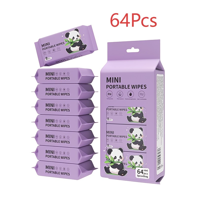 Mini portable wet wipes for ca - огляд і ціна Desk Setup Pink