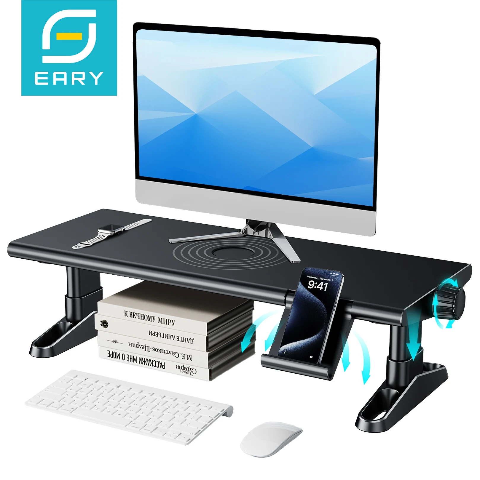 Eary Computer Monitor Stand Ri - огляд і ціна Desk Setup Riser