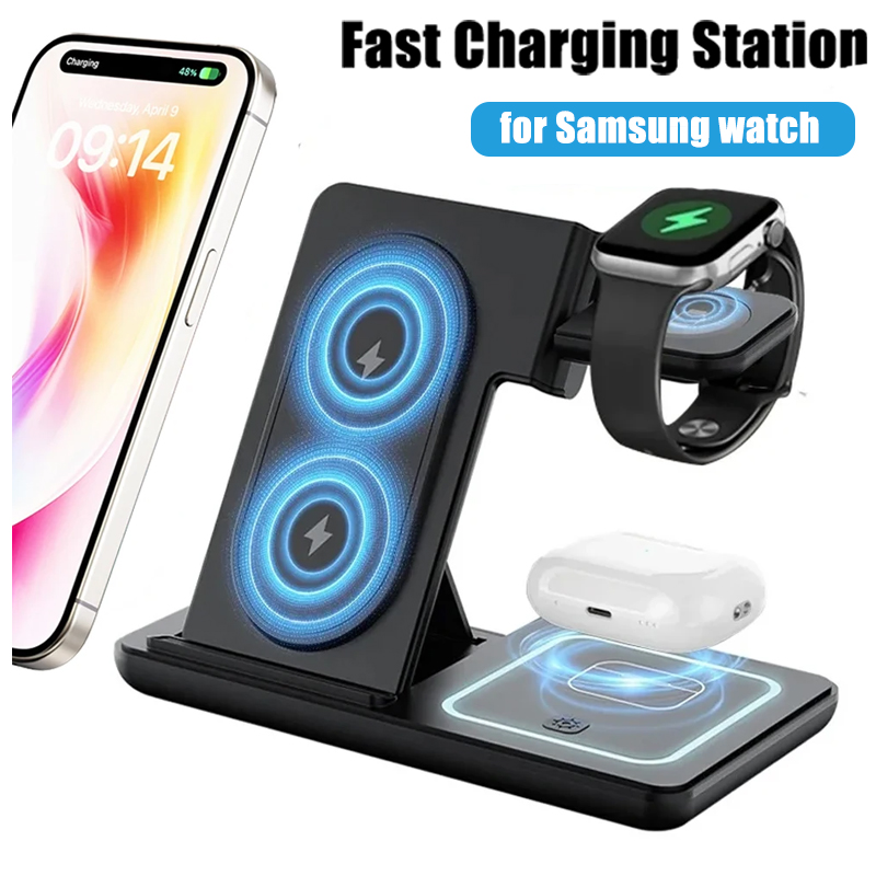 3 in 1 Foldable Wireless Charg - огляд і ціна Desk Setup Apple
