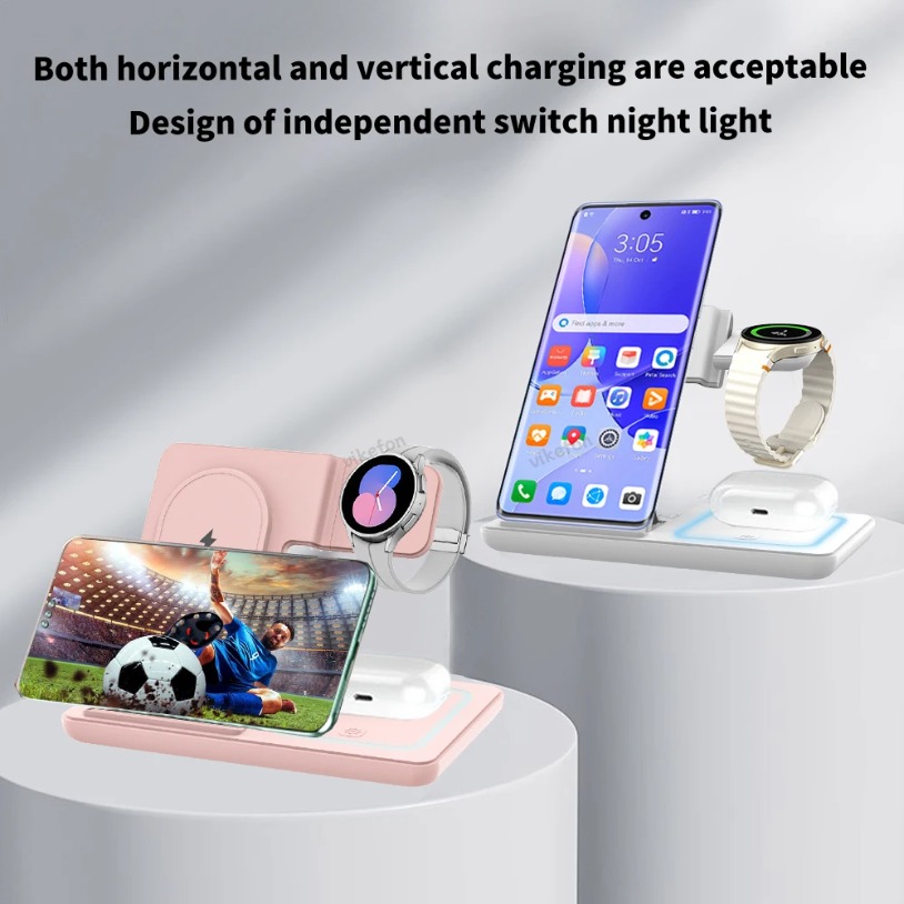 3 in 1 Foldable Wireless Charg - огляд і ціна Desk Setup Apple