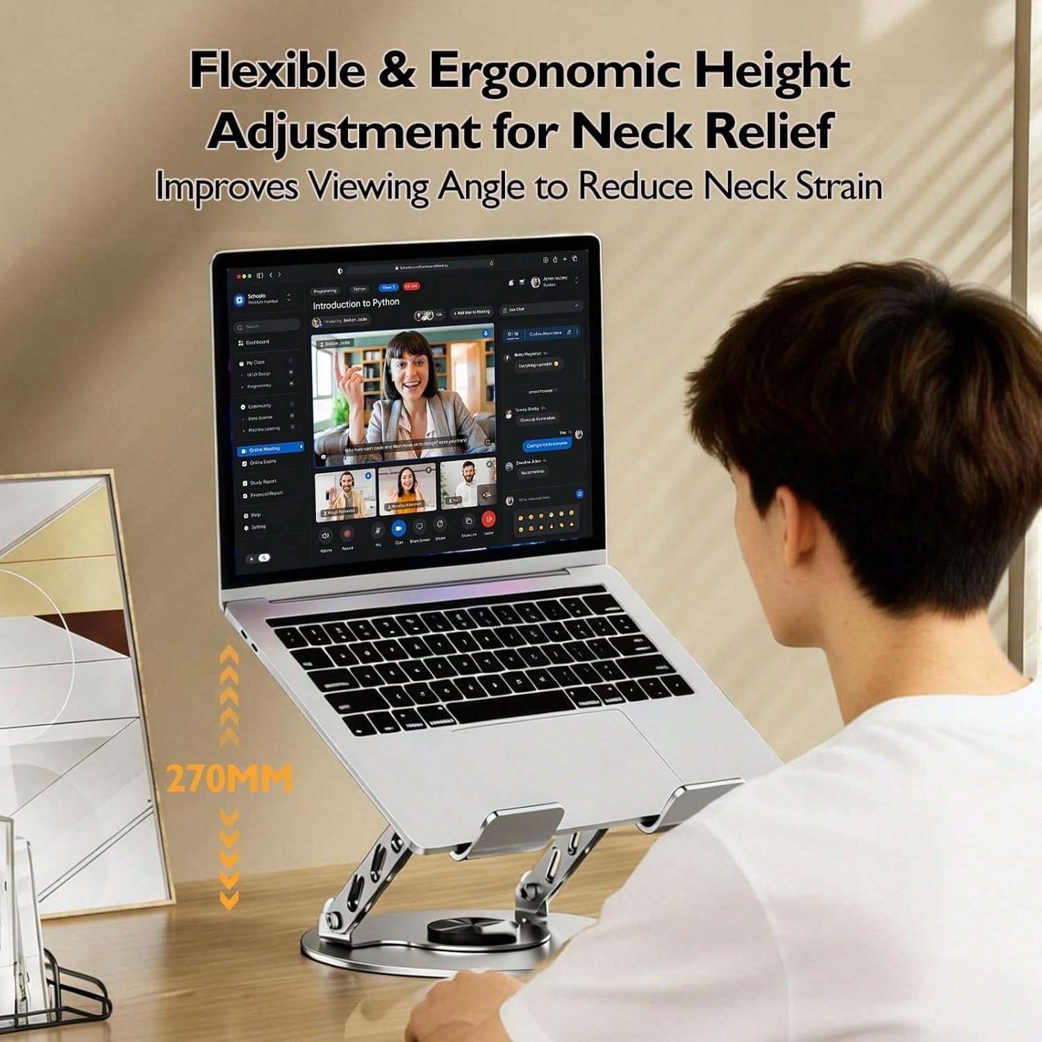 360° Rotating Laptop Stand for - огляд і ціна Desk Setup Riser