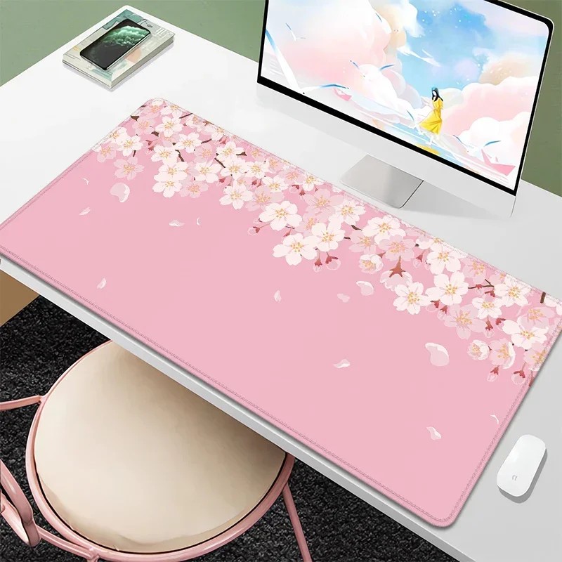 VIKAMA Cherry Blossom Large Mo - огляд і ціна Desk Setup Girly