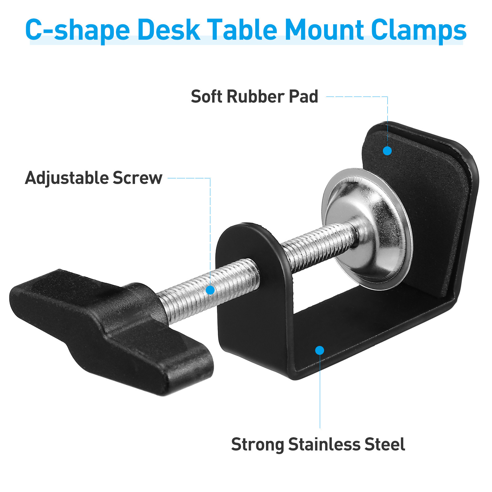 Sturdy Table Cantilever C-Clam - огляд і ціна Desk Setup Build
