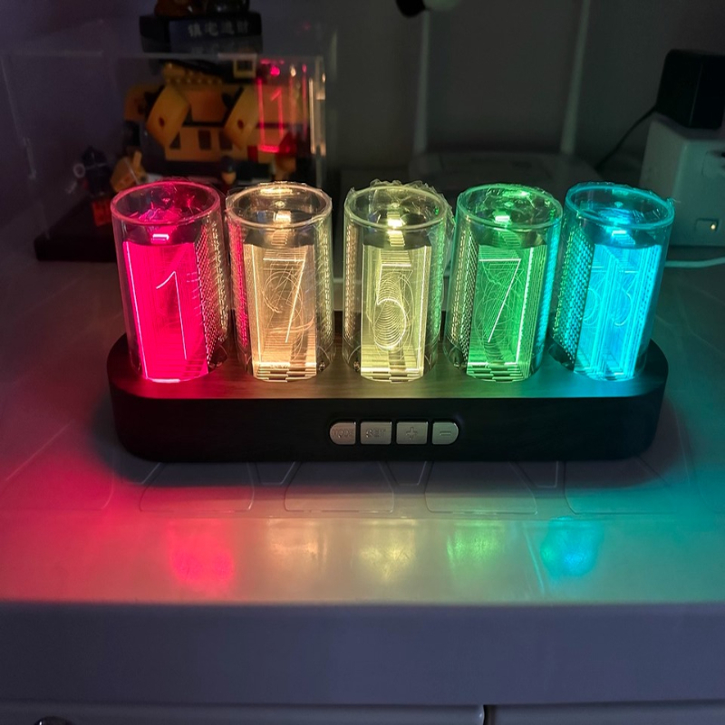 LED Nixie Tube Clock RGB Gamin - огляд і ціна Desk Setup Youtube