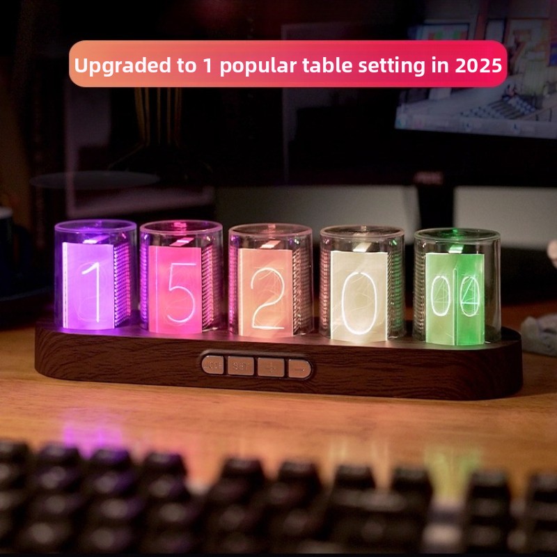 LED Nixie Tube Clock RGB Gamin - огляд і ціна Desk Setup Youtube