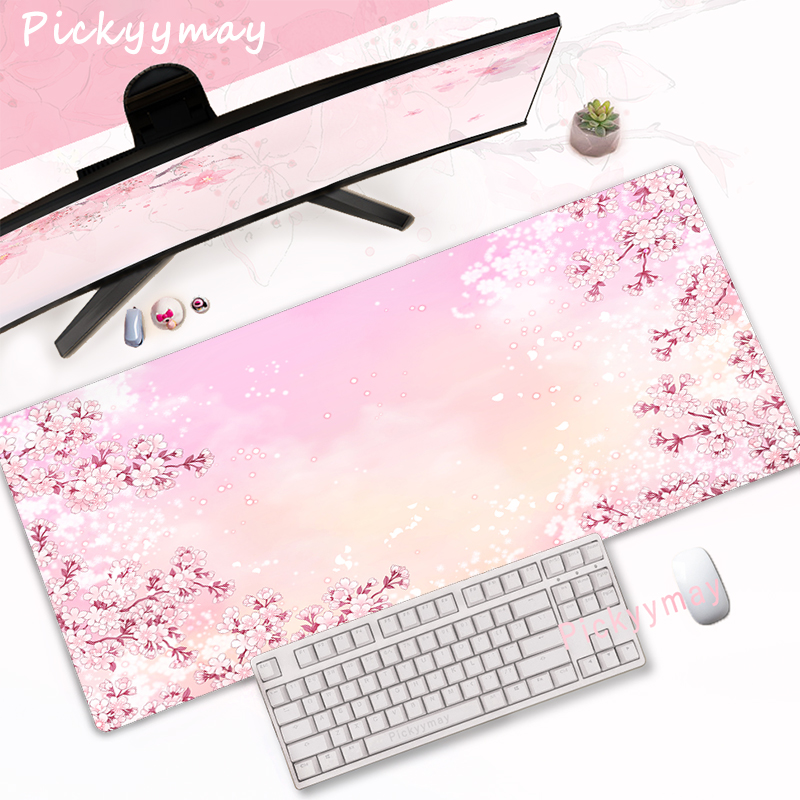 CIFBUY Pink Cherry Blossom Gam - огляд і ціна Desk Setup Pink