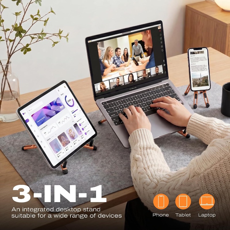 3-in-1 Magnetic Foldable Stand - огляд і ціна Desk Setup Riser