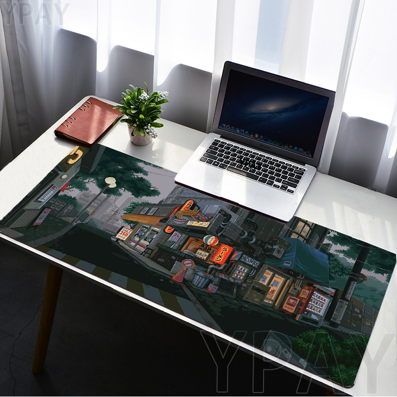 Pixel Mouse Pad Japan Street L - огляд і ціна Zelda Desk Setup