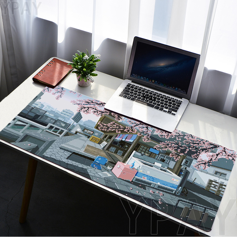 Pixel Mouse Pad Japan Street L - огляд і ціна Zelda Desk Setup