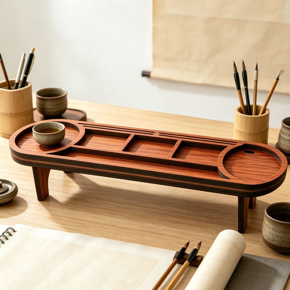 Wooden Desk Organizer with Pho - огляд і ціна Desk Setup Home Office