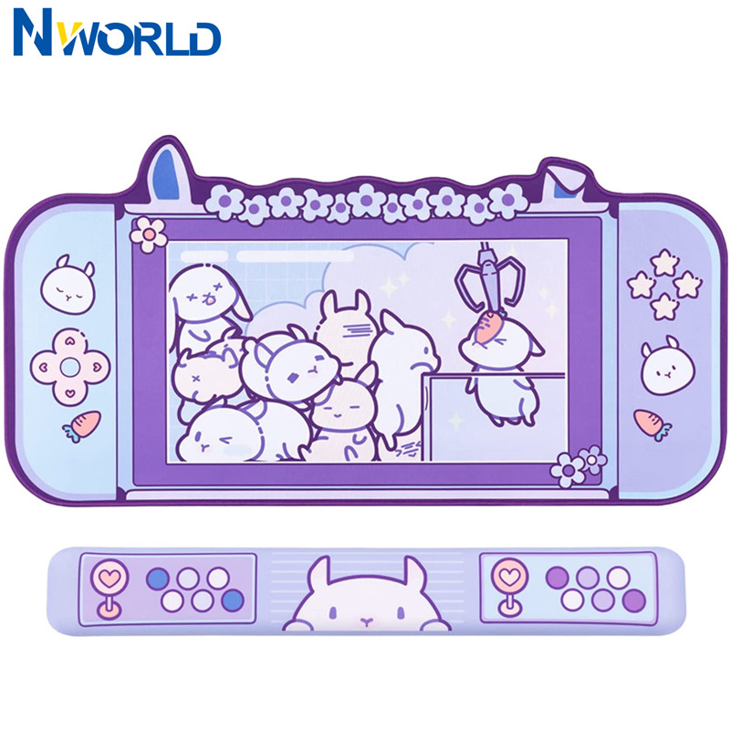 Large Kawaii Gaming Mouse Pad  - огляд і ціна Desk Setup Pink