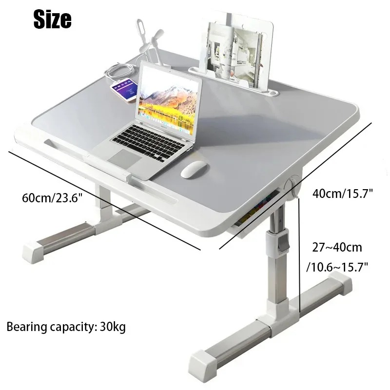 Laptop Bed Tray Table Adjustab - огляд і ціна Desk Setup Ideas