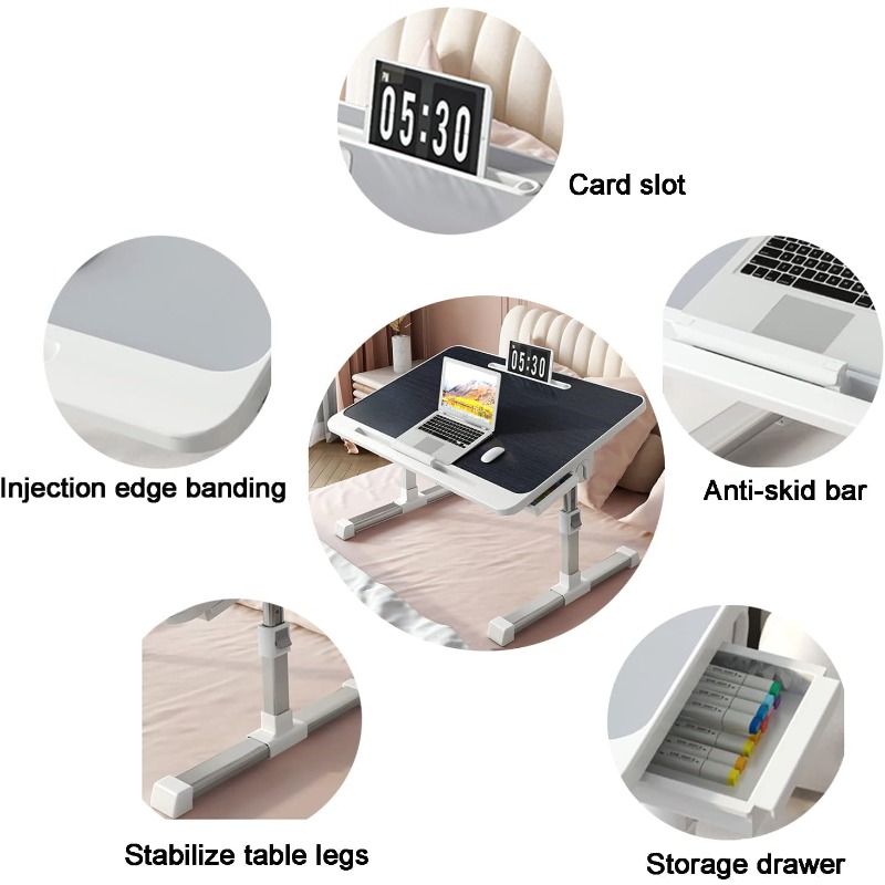 Laptop Bed Tray Table Adjustab - огляд і ціна Desk Setup Ideas