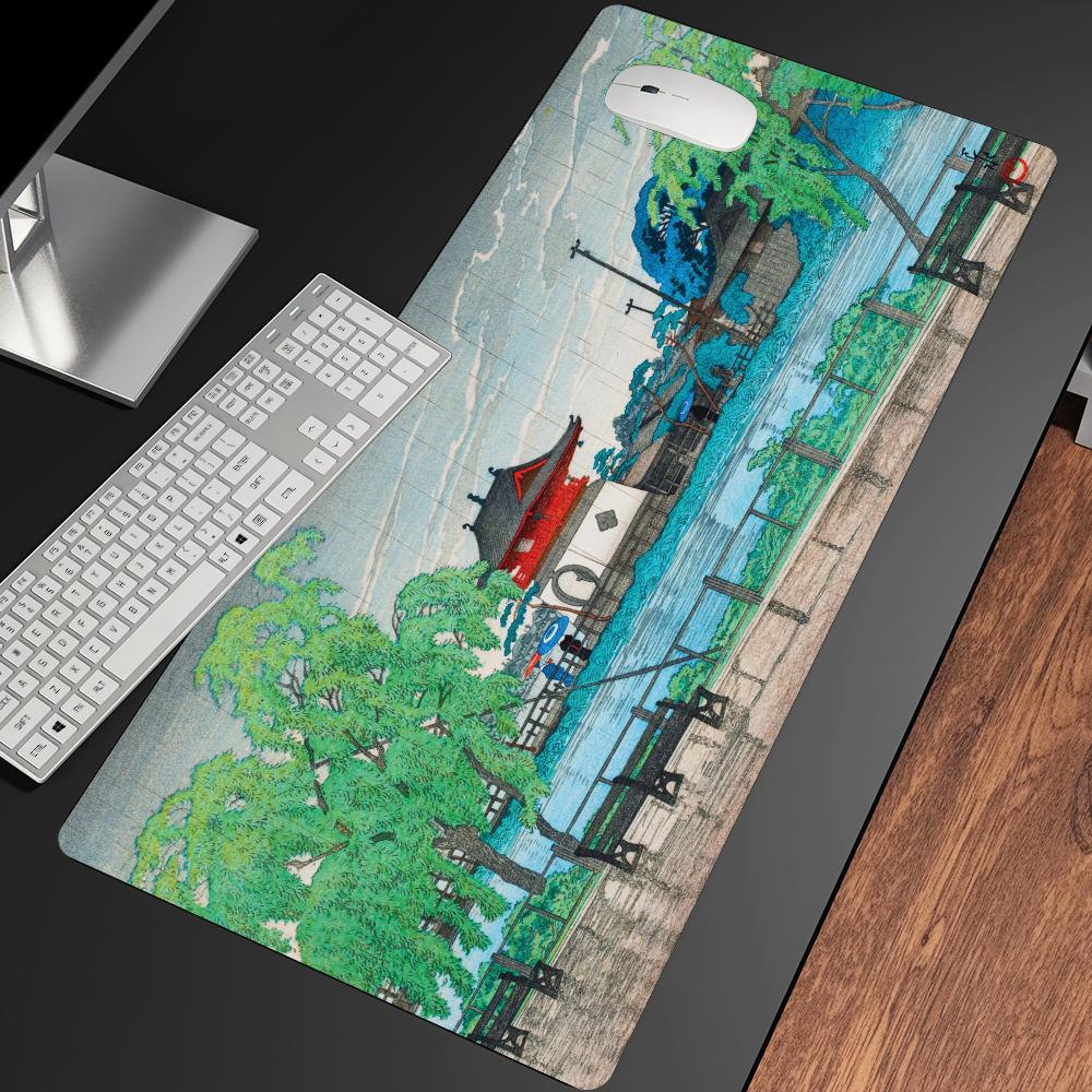 Rain at Pond Mousepad Speed Of - огляд і ціна Desk Setup At Office