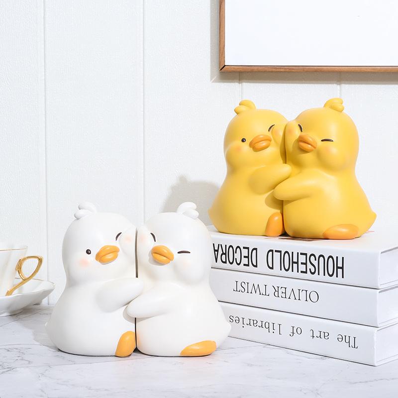 Lovely Cartoon Duck Hugging An - огляд і ціна Desk Setup Home Office