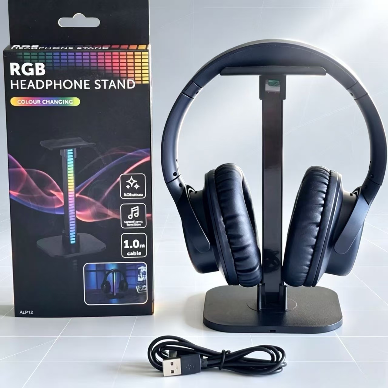 USB Gaming Headphone Stand RGB - огляд і ціна Desk Setup Lighting