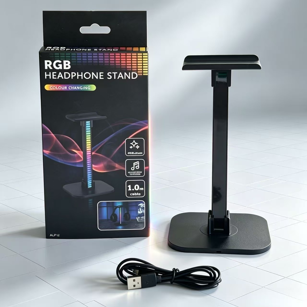 USB Gaming Headphone Stand RGB - огляд і ціна Desk Setup Lighting