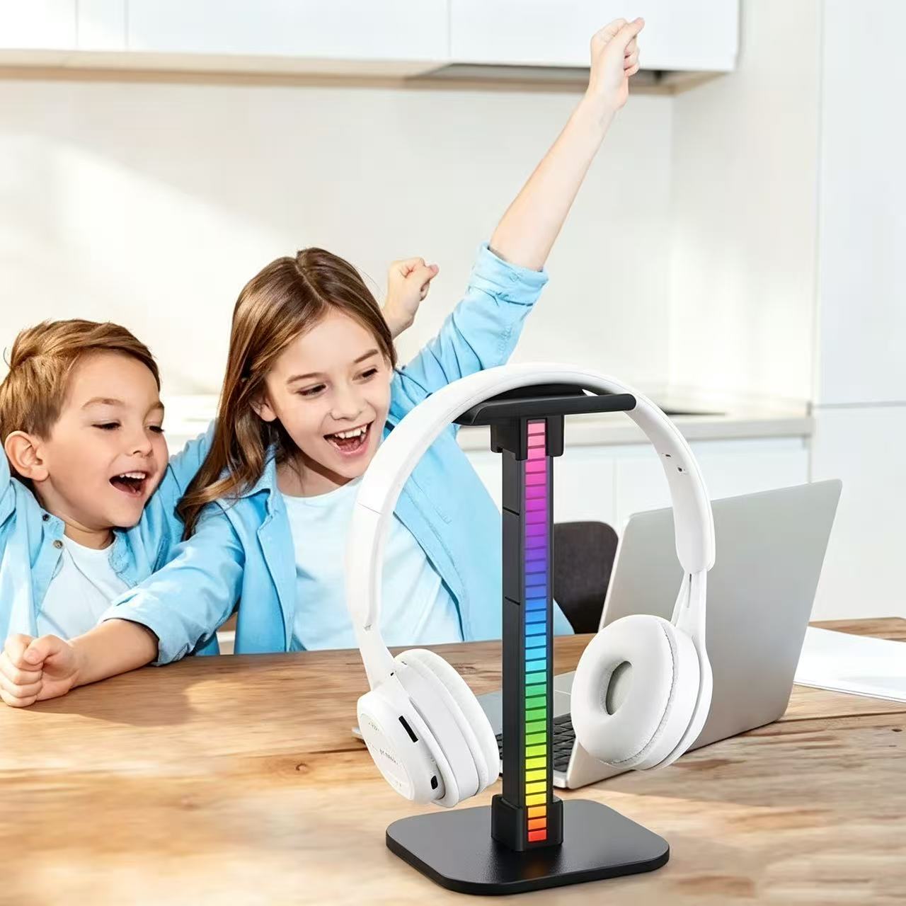 USB Gaming Headphone Stand RGB - огляд і ціна Desk Setup Lighting