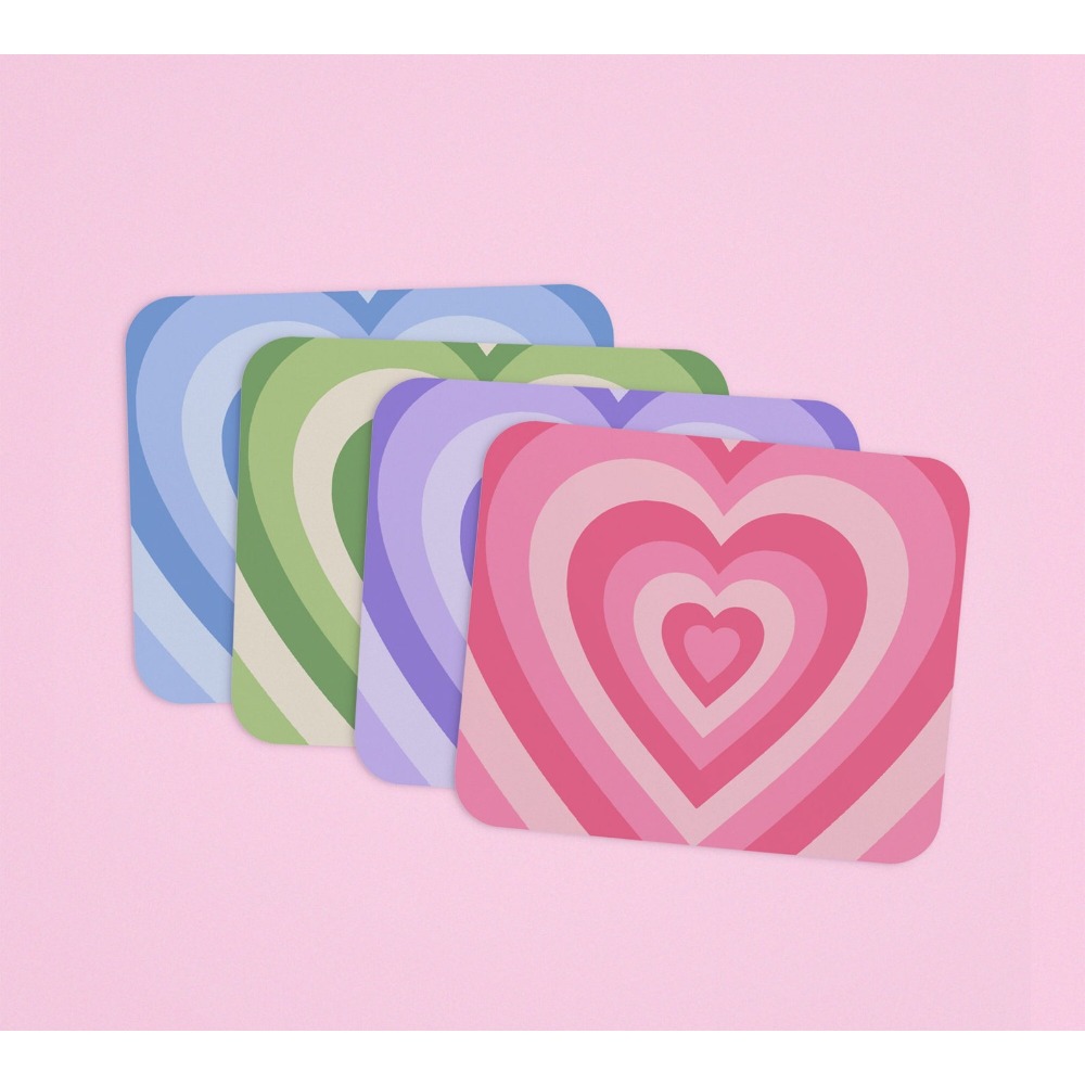 Retro Heart Mouse Pad | aesthe - огляд і ціна Desk Setup Girly