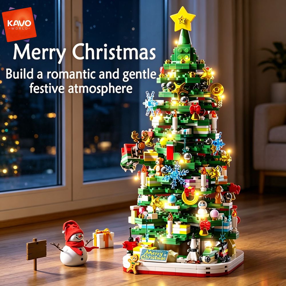 KAVOWORLD 1024pcs Christmas Tr - огляд і ціна Desk Setup Build